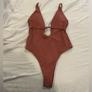 Brand New. Mauve Swimsuit.